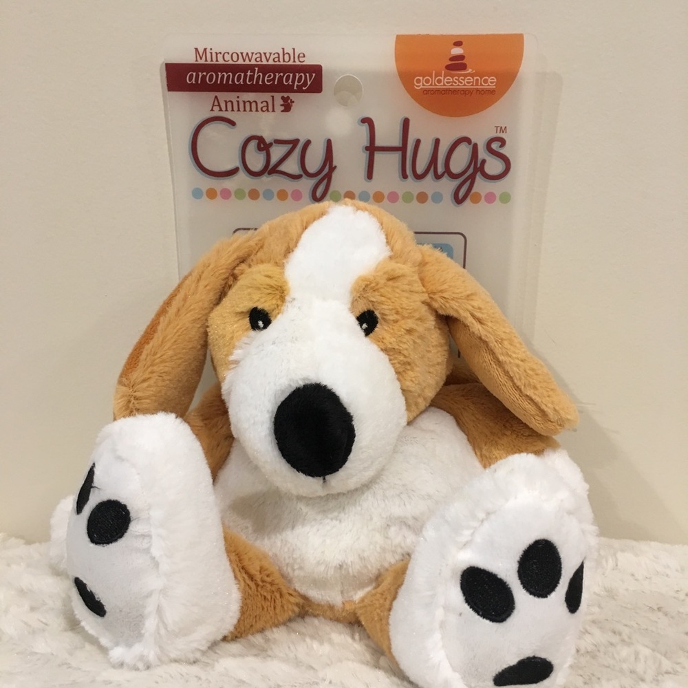 Cozy Hugs Aromatherapy microwaveable cuddly dog